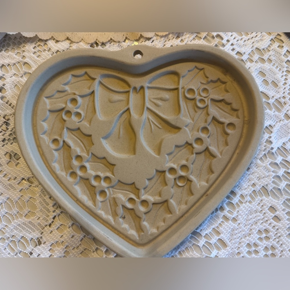 Pampered Chef Hospitality Heart Stoneware Ornament Set of 6 Vintage - Picture 4 of 9